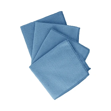 Салфетка хозяйственная Merida Classic СМ001, 35х35, синяя, микрофибра, 4шт/уп