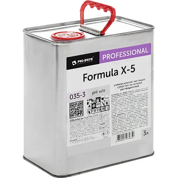 Универсальное чистящее средство Pro-Brite Formula X-5 035-3, 3л, на основе растворителей