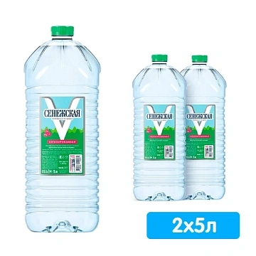 Вода Сенежская питьевая негазированная, 5л x 2 шт
