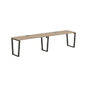 Стол 2-х местный EVWST 3167 Дуб Денвер светлый/Мокко 3126х670х750 EDIS