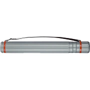 Тубус D80 мм, L64-108 см серый на ремне