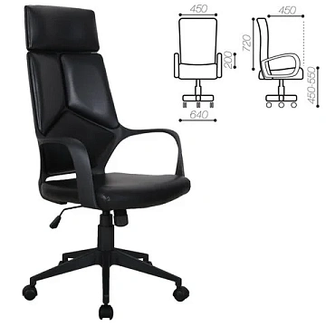 Кресло офисное BRABIX PREMIUM 'Prime EX-515', экокожа, черное, 531569