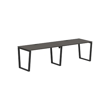 Стол 2-х местный EVWST 2780 Мокко/Черный 2726х800х750 EDIS