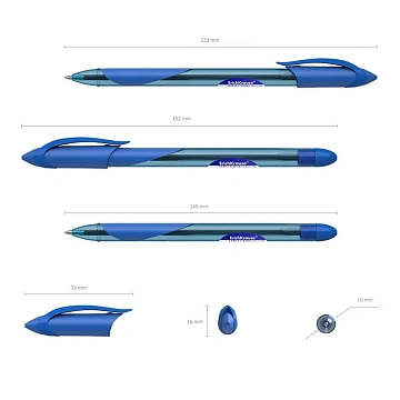 Ручка шариковая ErichKrause Dolphin 1.2, синяя