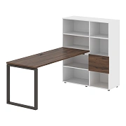 Рабочая станция EQRST 1117 Дуб Денвер тёмный/Мокко 2190х1120х1355 EDIS