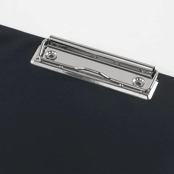 Папка-планшет BRAUBERG, А4 (340х240 мм), с прижимом и крышкой, картон/ПВХ, РОССИЯ, черная, 221488