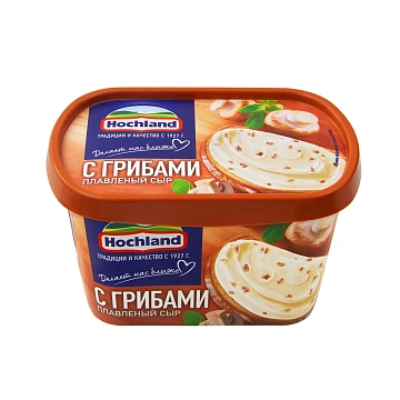 Сыр плавленый Hochland с грибами 55%, 400г