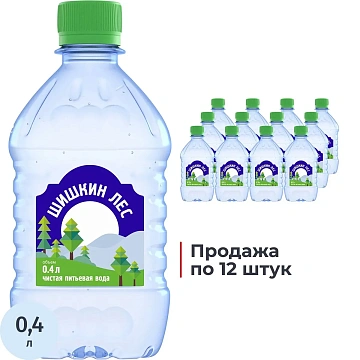 Вода питьевая Шишкин Лес негаз ПЭТ 0,4л