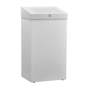 Мусорное ведро Merida Stella R KSB102.R, 47л, белое, металлическое, с конусным отверстием