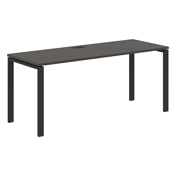 Стол прямой EUST 1767 Мокко/Черный 1760х670х750 EDIS