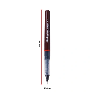 Ручка капиллярная Rotring 'Tikky Graphic' черная, 0,4мм