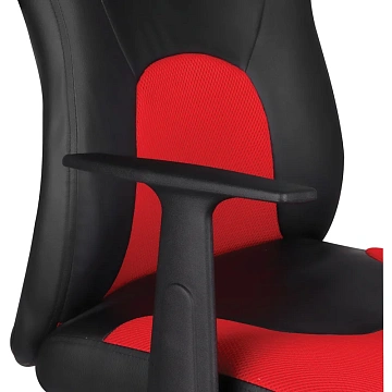 Кресло игровое Helmi HL-S12 'Mini', экокожа/ткань, черная/красная