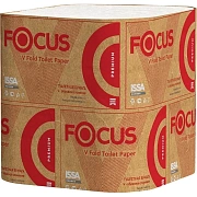 Туалетная бумага листовая Focus 5049979/5083735, 250 листов, 2 слоя, V укладка, белая
