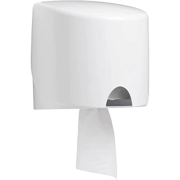 Диспенсер для протирочных материалов в рулонах Kimberly-Clark Aquarius 7017, с центральной вытяжкой, белый
