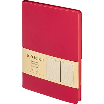 Ежедневник недатированный А5 136л SOFT TOUCH интеграл.розовый ЕКСТ52513608