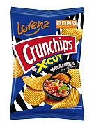 Чипсы Lorenz Crunchips X-Cut рифленые Чакалака, 130г