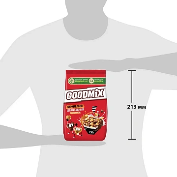 Готовый завтрак Goodmix Карамельно-шоколадный микс вкусов, 230г