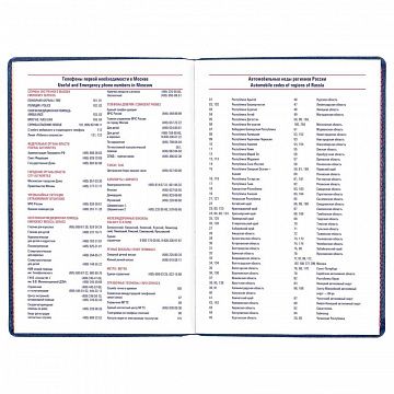 Ежедневник недатированный А5,142x210мм,176л,синий АТТАСНЕBizon