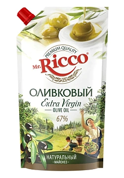 Майонез Mr. Ricco Extra Virgin оливковый 67%, 400г