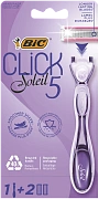 Бритва женская BIC Click 5 Soleil 5 лезвий, 1 ручка и 2 сменные кассеты