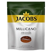 Кофе Jacobs Monarch Millicano раств.с молот. 150г пакет