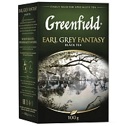 Чай Greenfield Earl Grey Fantasy (Эрл Грей Фэнтази), черный, листовой, 100 г