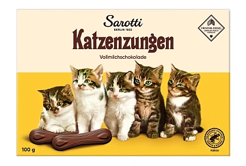 Шоколад Sarotti Кошачьи язычки порционный, 100г