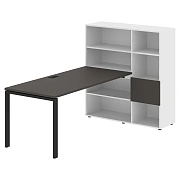 Рабочая станция EURST 1217 Мокко/Черный 2190х1250х1355 EDIS