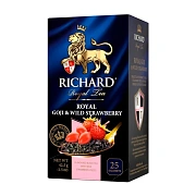 Чай Richard Royal Goji &amp; Wild Strawberry,черный,ароматизированный, 25шт/уп