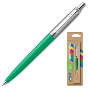 Ручка шариковая PARKER 'Jotter Orig Green', корпус зеленый, нержавеющая сталь, блистер, синяя, 20760