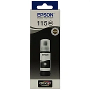 Чернила EPSON 115 (C13T07C14A) для СНПЧ L8160/L8180, черные пигментные, объем 70 мл, ОРИГИНАЛЬНЫЕ