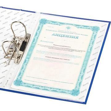 Папка-регистратор Attache Digital, синий лам.карт./бум.,75мм