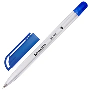 Ручка шариковая масляная BRAUBERG 'OIL PEN', СИНЯЯ, корпус прозрачный, 0,7 мм, линия 0,35 мм, 141476