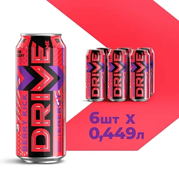 Энергетический напиток Drive Me Berry Kiсk, 449мл