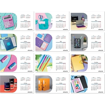 Календарь-домик настольный 2026 Attache, Офис классический, 210х120