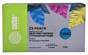 Картридж струйный CACTUS (CS-F9J67A) для HP DesignJet T730/T830, голубой, 130 мл