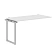 Стол промежуточный XIQST 1470 Белый/Алюминий 1400х1406х750