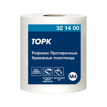 Протирочная бумага Торк Reflex Universal M4, 1 слой, 270м, белые, 321400