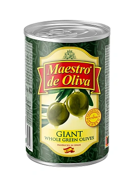 Оливки Maestro de oliva Гигант с косточкой, 420г