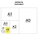 Папка архивная для переплета 'Форма 21' 80 мм, с гребешками, 4 отверстия, завязки, STAFF, 112172