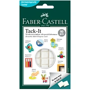 Масса для приклеивания Faber-Castell 'Tack-It', 90 кубиков, 50г, картон. уп., европодвес