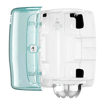 Диспенсер для полотенец с центральной вытяжкой Tellus (tork) Performance M2, 659000, бело-голубой