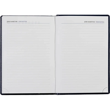 Ежедневник недатированный синий, А5, 148x218, 352стр, Agenda