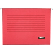 Папка подвесная Attache, А4, картон, красный, до 200л., 5шт/уп