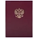 Книга учета 96 л., клетка, твердая, бумвинил, офсет, герб, А4 (200х290 мм), BRAUBERG, бордовая, 1302
