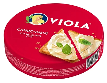 Сыр плавленый Viola сливочный треугольники 35%, 130г