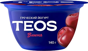 Йогурт Teos Греческий вишня 2%, 140г