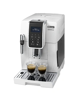 Кофемашина DELONGHI Dinamica ECAM 350.35.W, 1450 Вт, объем 1,8 л, ручной капучинатор, белая