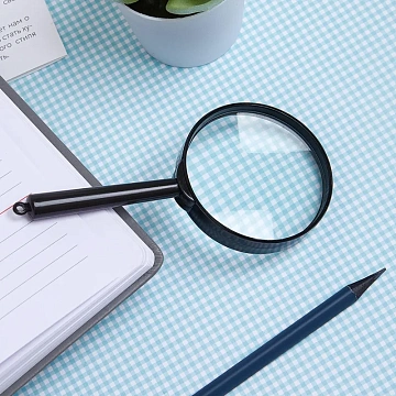 Лупа Attache, увеличение х6, диаметр 60мм, цв.черный, карт/кор.