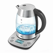 Чайник BQ (БИ-КЬЮ) KT1703G, 1,7 л, 2200 Вт, закрытый нагревательный элемент, ТЕРМОРЕГУЛЯТОР, стекло